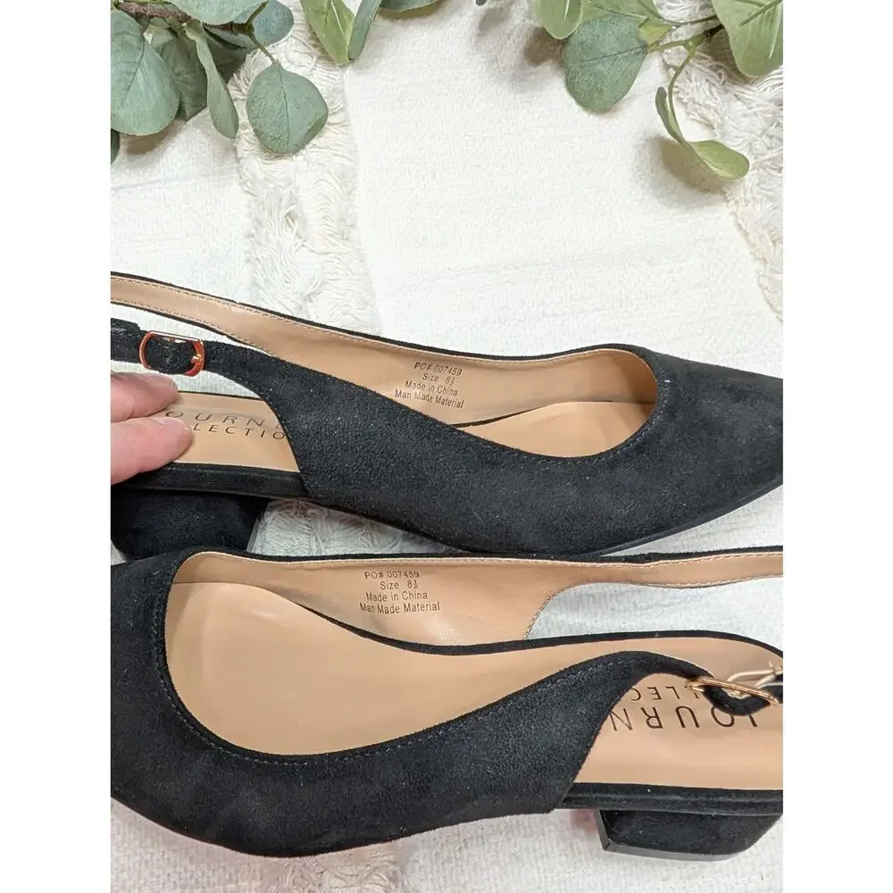 Nordstrom Journee Collection Sylvia Slingback Pump in Black - Picture 2 of 7